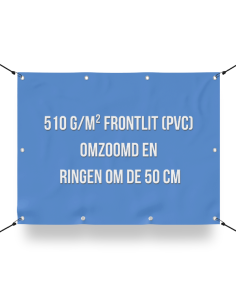 PVC Banner 1 meter hoog