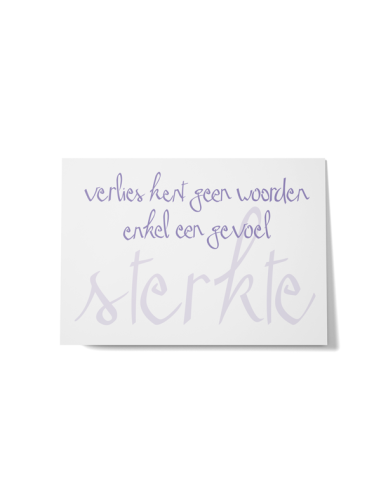 Wenskaart overlijden